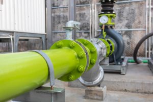 Connecting valve the water pipe on the consumer industry.